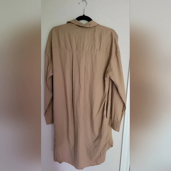 RW&Co. Linen Blend Long-Sleeve Button-Down  Shirt Dress - Picture 7 of 13